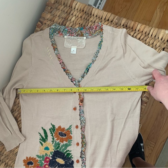 Anthropologie’s Nick & Mo Embroidered Floral Scallop Cardigan - Picture 8 of 8